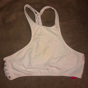 White Victoria Secret bathing suite top!